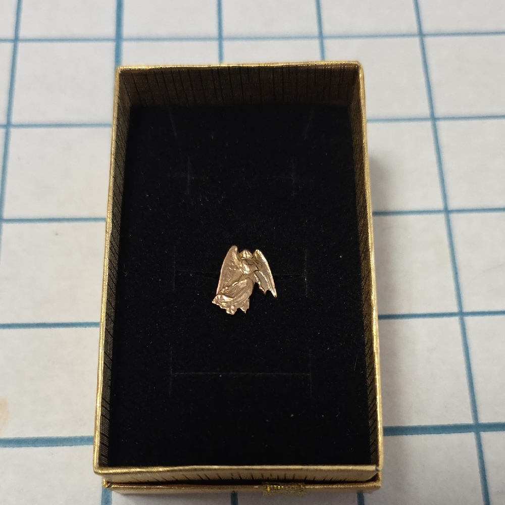 Gold Angel Pin - Angel On My Shoulder Small Pin, NIB